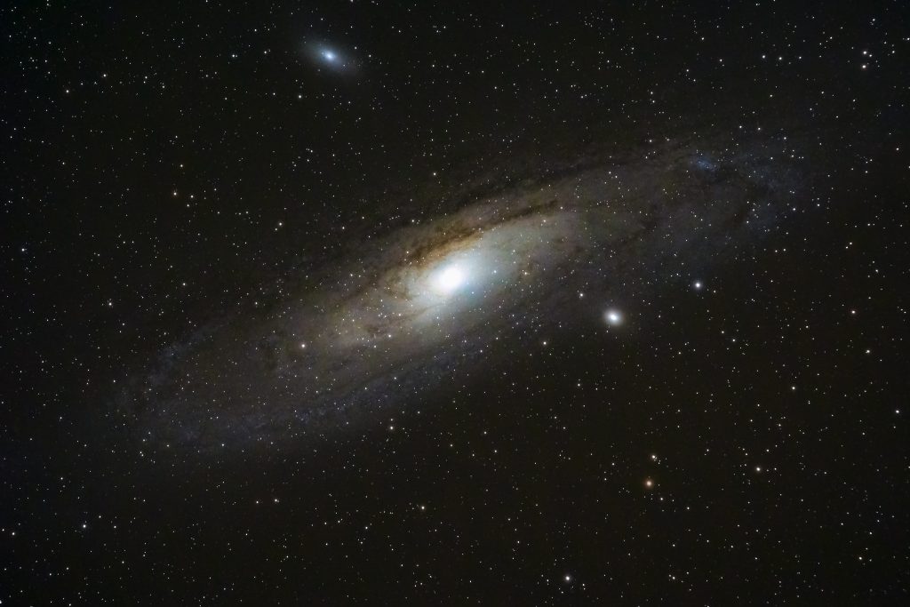 A photo of the Andromeda Galaxy. Photo credit: Bryan Goff.