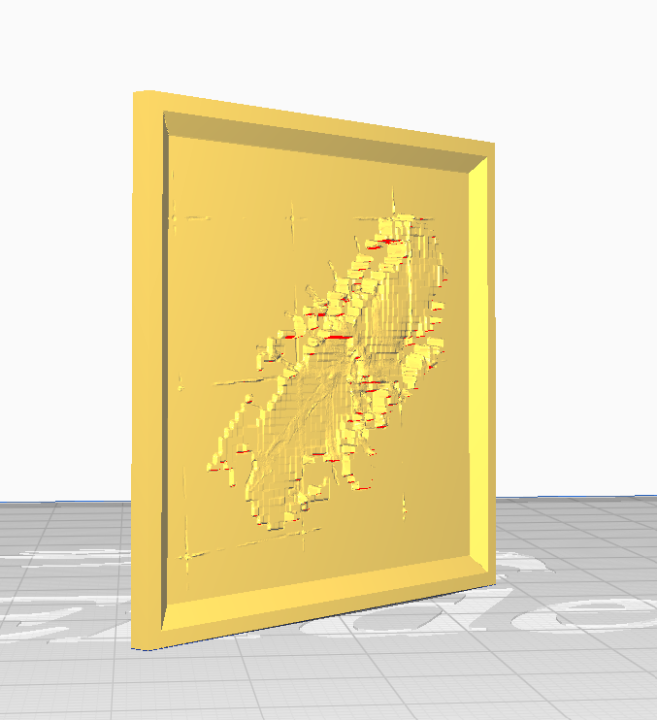 First galaxy lithophane in 3d printing software.