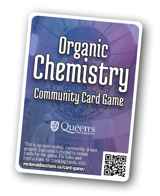 A version of the card back with Organic Chemistry on it.