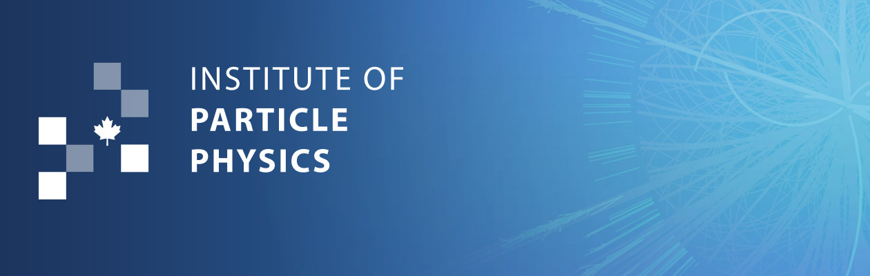 Banner with a logo for the Institute of Particle Physics